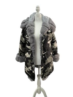 Roiii woman thicken warm down winter coat hooded jacket Small NWT